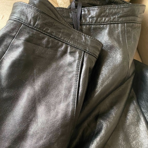 Jones NY Leather Straight Leg Pants 22W - Picture 4 of 8